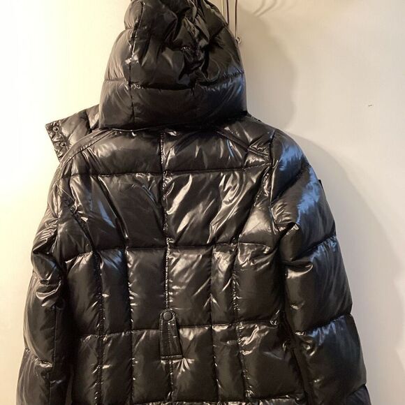 Sam Soho Quilted puffer Hooded Coat In‎ Black Size S - Picture 11 of 16